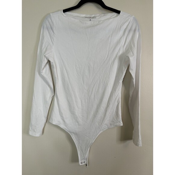 Abercrombie & Fitch Soft A&F Collection Cream Long Sleeve Bodysuit Size Medium - Picture 4 of 7